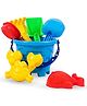 Mingkids Beach Toys Set For Kids Indian Made 6 Pieces Bucket Animal Mould Shovel Spade Tool Kit Beach Art Learning Outdoor Sand Birthday Gift Multicolor