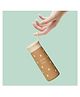 SKB Stainless Steel Round Shape Teddy Water Bottle - 350 ml (Color and Design May Vary)