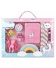 SKB Unicorn Stationery Set - Pink