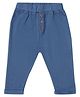 Mi Arcus 100% Cotton Solid Joggers - Blue