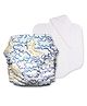 Mother Sparsh Baby Free Size Plant Powered Cloth Diaper Howdy Cloudy Print - Multicolor