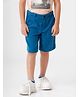 Kate & Oscar Solid Slim Fit Chino Shorts - Teal Blue