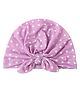 Zikku Baby Summer Cap Bandana in Polka Dots Design - Purple