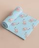 Zikku Cute Printed Dry Sheets Small Size Elephant Print - Blue