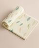 Zikku Cute Printed Dry Sheets Medium Size Leaf Print - Green
