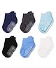 Zikku Baby Breathable Anti Slip Ankle Length Kids Socks Boys Pack of 6- Multicolor