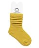 Zikku Full Length Socks Solid  - Mustard Yellow