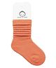Zikku Full Length Socks Solid  - Orange