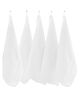 Zikku Bamboo Cotton Soft Hand Face Towel Washcloth for baby Pack of 5 - White