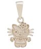 Taarose by Osasbazaar 925 Sterling Silver Kitty Pendant and Chain Set for Kids - 92.5% Pure BIS Hallmarked - Silver
