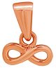 Taarose by Osasbazaar 925 Sterling Silver Infinity Forever Pendant and Chain Set for Kids - 92.5% Pure BIS Hallmarked - Rose Gold