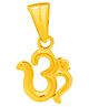 Taarose by Osasbazaar 925 Sterling Silver Om Pendant and Chain Set for Kids - 92.5% Pure BIS Hallmarked - Gold