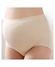 Zikku Women's Seamless Hi Waist Maternity Panty - Beige