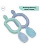BiBaDo 2 in 1 Easy Grip Spoon and Dipper for Self Feeding- Infants- Blue- Pack of 2