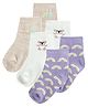 Mi Arcus Pack Of 3 Pair Rainbow & Bear Design Socks -  Multi Colour