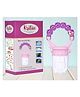 Kritiu Baby Rattel Silicone Food & Fruit Nibbler - Pink Purple