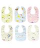 Kritiu Baby Printed Bib Pack Of 6 ( Design May Very )