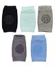 Kritiu Anti Slip Padded Baby Knee Pad Pack of 5 - Multicolor