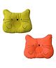 JARS Collections Soft and Comfortable Cat eye Baby Pillow Pack of 2- Multicolor