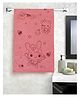 Jars Collections 100% Microfiber Towels Cartoon Bunny Print  - Red