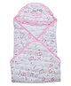 JARS Collections Hooded Supersoft Cotton  Wearable Wrapper Blanket with Belt  Multicolor