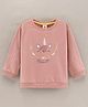 ToffyHouse Full Sleeves Light Winter Wear Top Unicorn Print - Peach