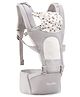 Bonfino Admire 5-in-1 Multi-Way Baby Carrier with Padded Head Support and Cool Air Mesh, Side Storage, Blue| Even Weight Distribution Waist and Shoulder| Paded straps| Breathable Mesh Fabric| Sturdy Waist Belt-Grey
