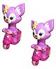 VParents Kitty Push and go Unbreakable Cartoon scooter Pull Along Friction toy for kids - Pack of 2 (color may vary )