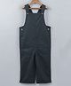 Beebay 100% Cotton Sleeveless Pocket Detail Solid Dungarees - Bottle Green