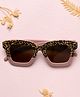 Knotty Ribbons Leopard Printed Sunglasses - Pink