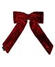 Arendelle Large Velvet Hair Bow - Maroon