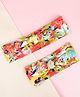 Arendelle Set Of 2 Floral Printed Knotted Mother & Daughter Head Band - Yellow