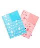 SuperBottoms Basic Quick Dry Mats Bed Protector Super Light Weight Pack of 2 Small - Pink Blue