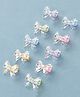 Hola Bonita Free Size Bow & Butterfly Clips Pack of 10 - Green & Yellow