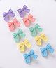 Babyhug Free Size Hair Clips Bow & Butterfly Clips  Pack of 10 - Multicolor