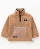 Little Kangaroos Full Sleeves Solid Sweatshirt  - Brown