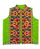 Aglare Sleeveless Garba & Navratri Theme Kutch Koti Embroidered & Mirror Embellished  Gujarati Jacket - Green