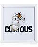 Archies Curious Cat Wall Painting - White