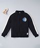 Ed-a-Mamma Full Sleeves Sustainable Cotton Jacket Basketball & Text Print - Black