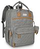 Bonfino Premium Multipurpose Diaper Backpack -  Grey