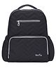 Bonfino Zig Zag Textured Free Size Diaper Backpack - Black
