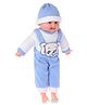 ToyMark Happy Baby Doll Light Blue - Height 34 cm