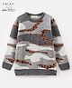 Arias Knit Full Sleeve Pullover with All Over Jacquard Design - Multicolor