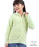 Arias Knit Front Open Sweater With Buttons - Yellow & Green