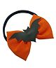 Knotty Ribbons Halloween Bat Applique Bow Headband - Orange