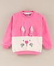 Wonderchild Full Sleeves Bunny Detail Fleece Sweatshirt - Pink