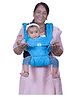  Soulslings Neel Cotton Anya Zero Adjustments Multi Position Baby Carrier With Hip Healthy Safe Front Facing Position Floral Print - Blue 