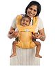 Soulslings Sunny Linen Anya Zero Adjustments Multi Position Baby Carrier With Hip Healthy Safe Front Facing Position - Yellow  