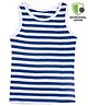 COCOON ORGANICS Sleeveless Striped Vest - Blue & White