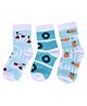 Footprints Pair of 3 Organic Cotton And Bamboo Fruits Design Detail Socks - Multicolor